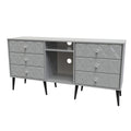 Pixel 6 Drawer TV Console Unit in Shadow Matt Colour