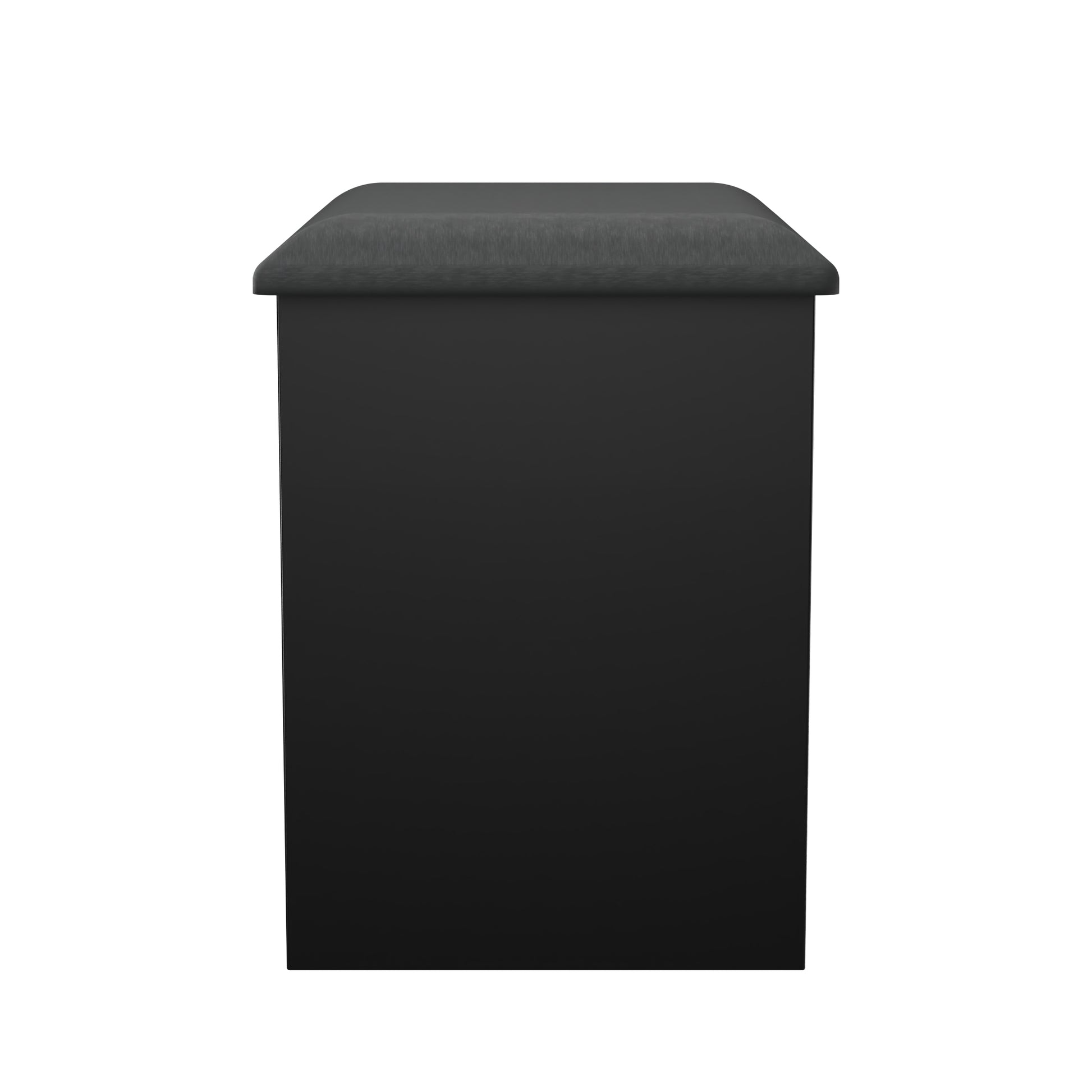 Pixel Padded Dressing Stool in Black Colour for Sale