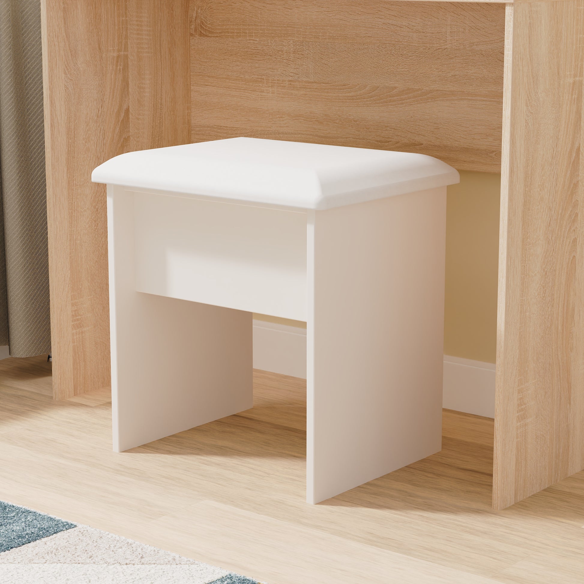 Pixel Padded Dressing Stool in Kashmir Matt Colour Online