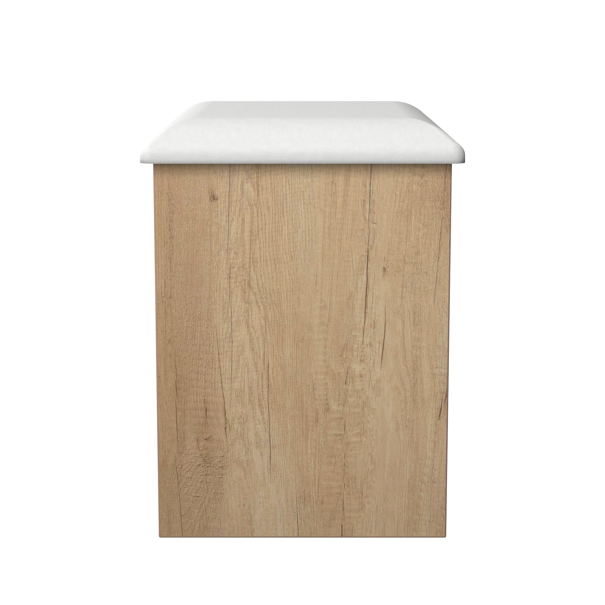 Pixel Padded Dressing Stool in Nebraska Oak for Sale

