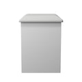 Pixel Padded Dressing Stool in White Matt for Sale
