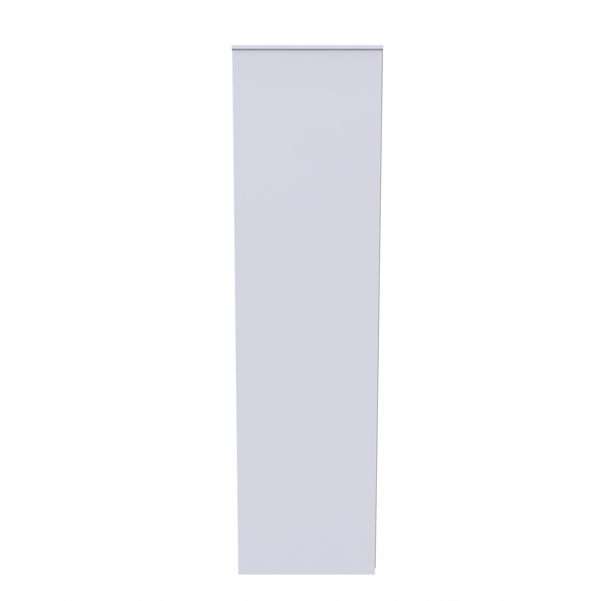 Pixel Tall Open Display Wardrobe with Bookcase in Indigo Blue and White Matt for Sale