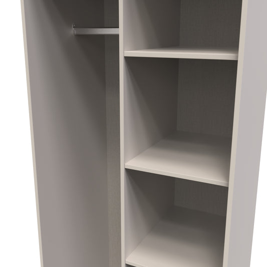 Pixel Tall Open Display Wardrobe with Bookcase in Kashmir Matt Colour