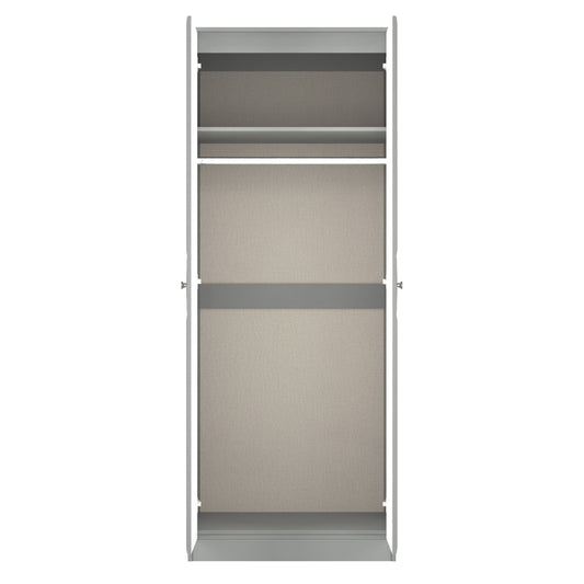 Pixel Tall Plain Wardrobe in Dusk Grey Colour