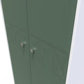Pixel Tall Plain Wardrobe in Labrador and White Matt Colour