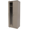 Pixel Tall Plain Wardrobe in Mushroom Matt 