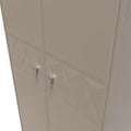 Pixel Tall Plain Wardrobe in Mushroom Matt Colour