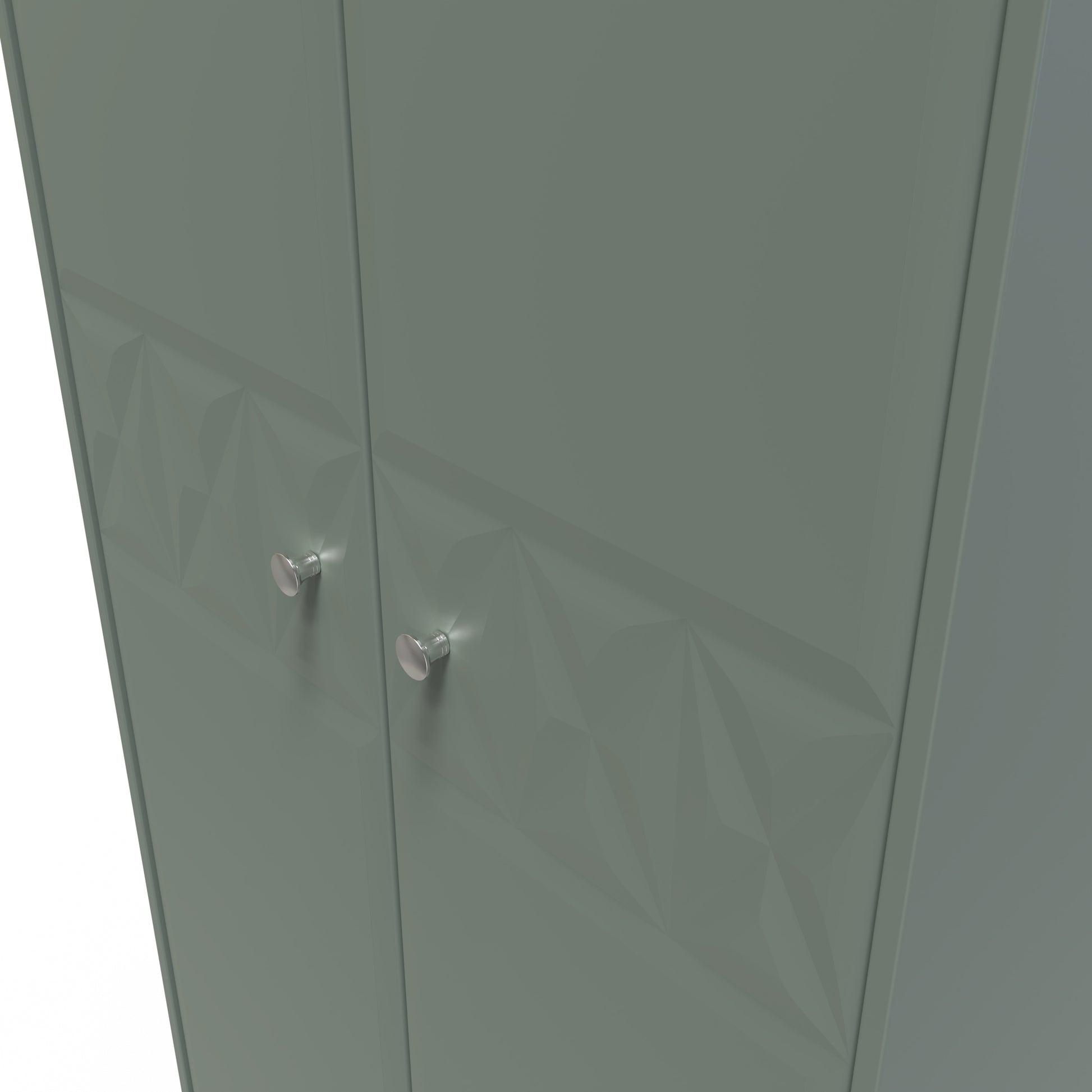 Pixel Tall Plain Wardrobe in Reed Green Colour