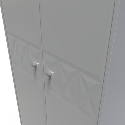 Pixel Tall Plain Wardrobe in Shadow Matt Colour