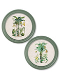 c.1877 Tropical Plants Used as Food and Clothing - Round Frame Green - Blythe Living