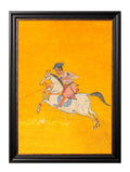 c.17th Century Indian Polo Players Triptych - Blythe Living