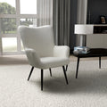 Premium Bordeaux Textured Chenille White Armchair - Add to Cart