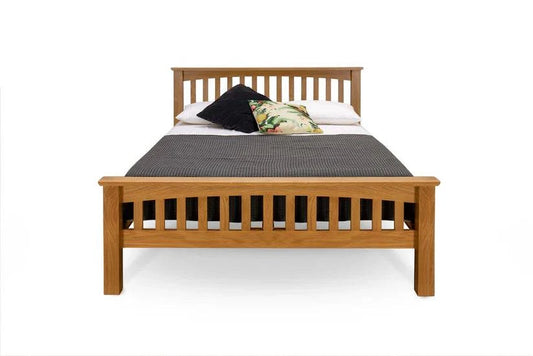 Premium Brantham Oak Bed Frame Natural Oak - Blythe Living