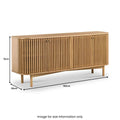 Premium Soho Oak Slatted Large Sideboard
