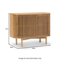 Premium Soho Oak Slatted Small Sideboard