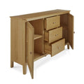 Purchase Bath Oak Sideboard with Tapered Legs and Curved Corners - Best Price