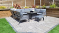 Purchase Bettina Wicker U-Shape Sofa with Gas Powered Hearth and Cushions