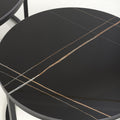 Purchase Delta Round Black Metal and Ceramic Nest of Tables - Best Price