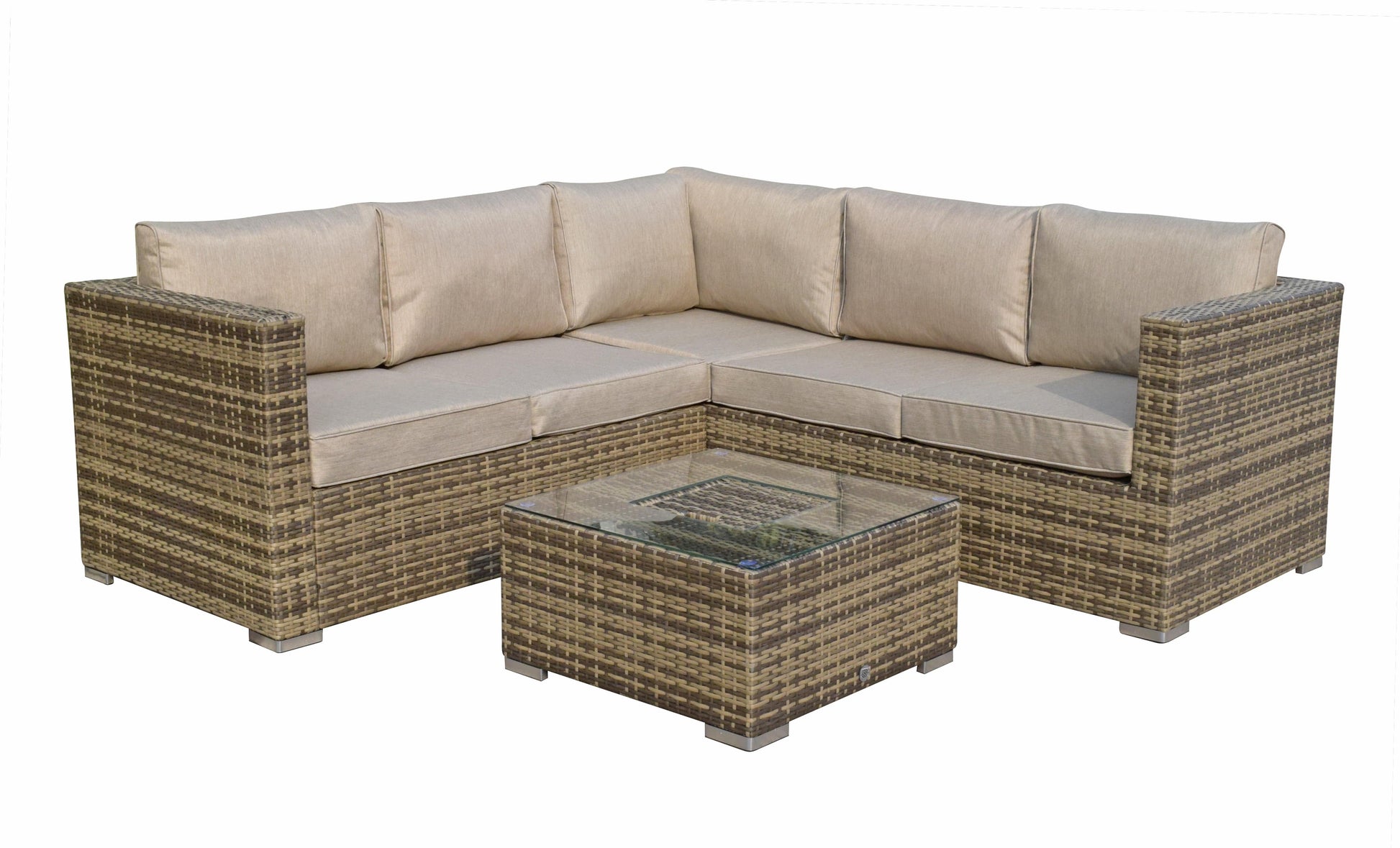 Purchase Georgia Mixed Brown Garden Sofa with Stainless Steel Ice Bucket