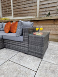 Purchase Jessica Wicker Garden Sofa Set with Chaise and Scatter Cushions online 