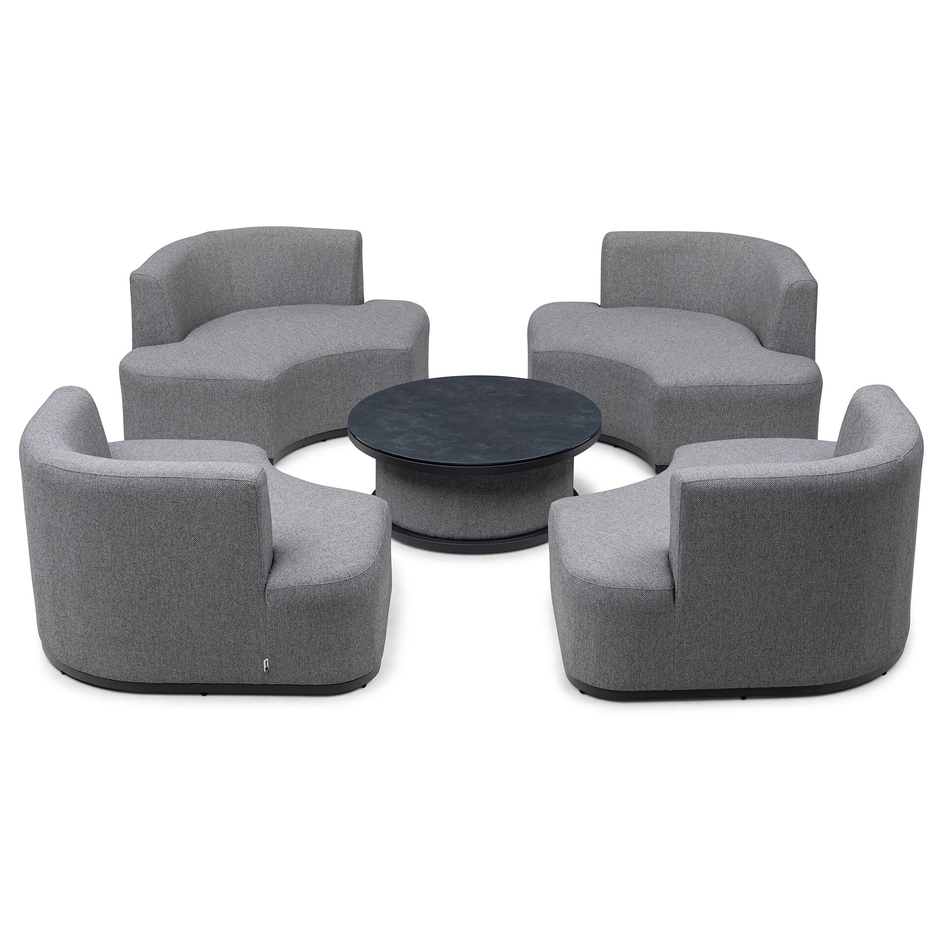 Purchase Maze Snug Lifestyle Suite Zinc Grey contemporary patio set