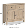 Purchase Modern Country Washed Oak Small Sideboard for Hallways and Dining Rooms