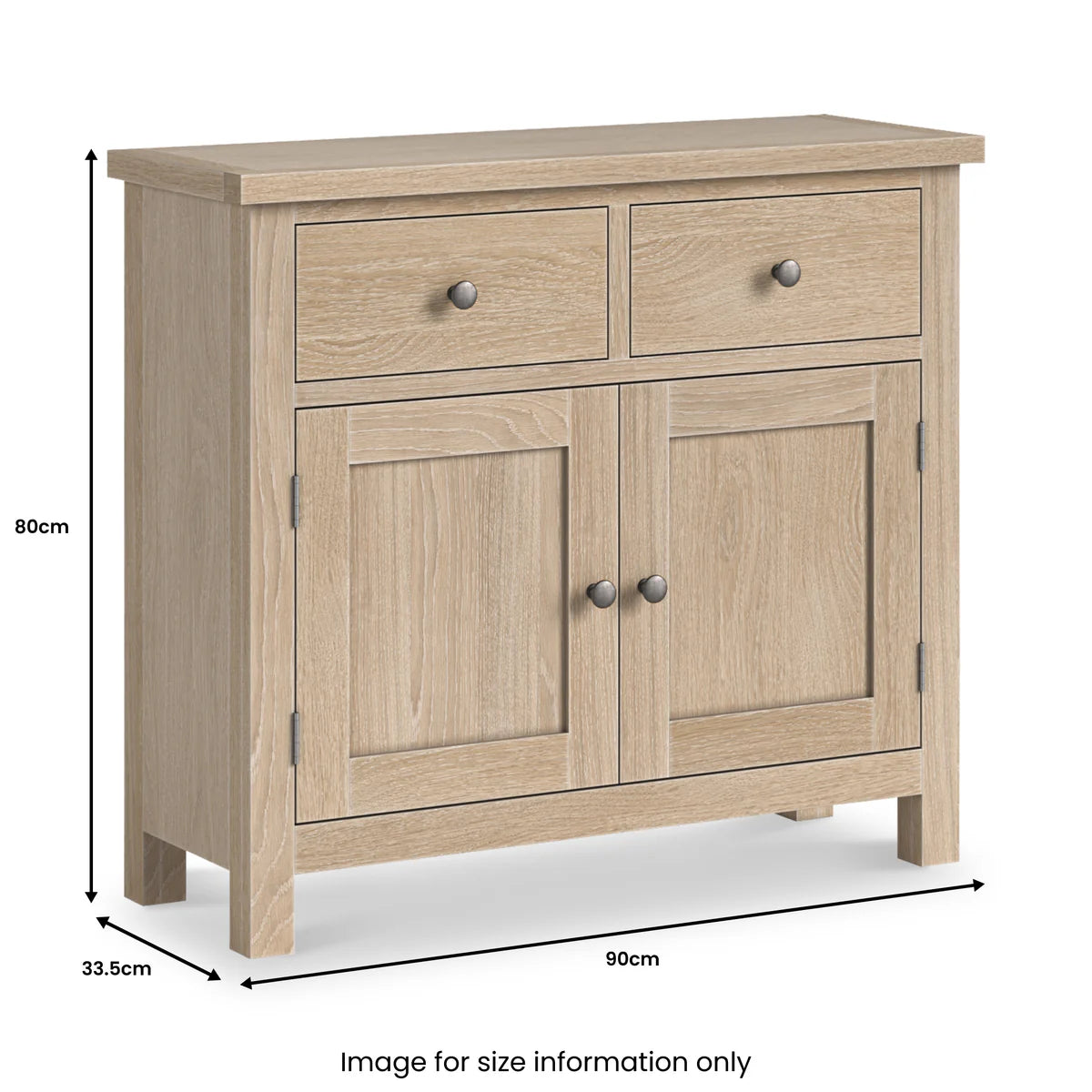 Purchase Modern Country Washed Oak Small Sideboard for Hallways and Dining Rooms