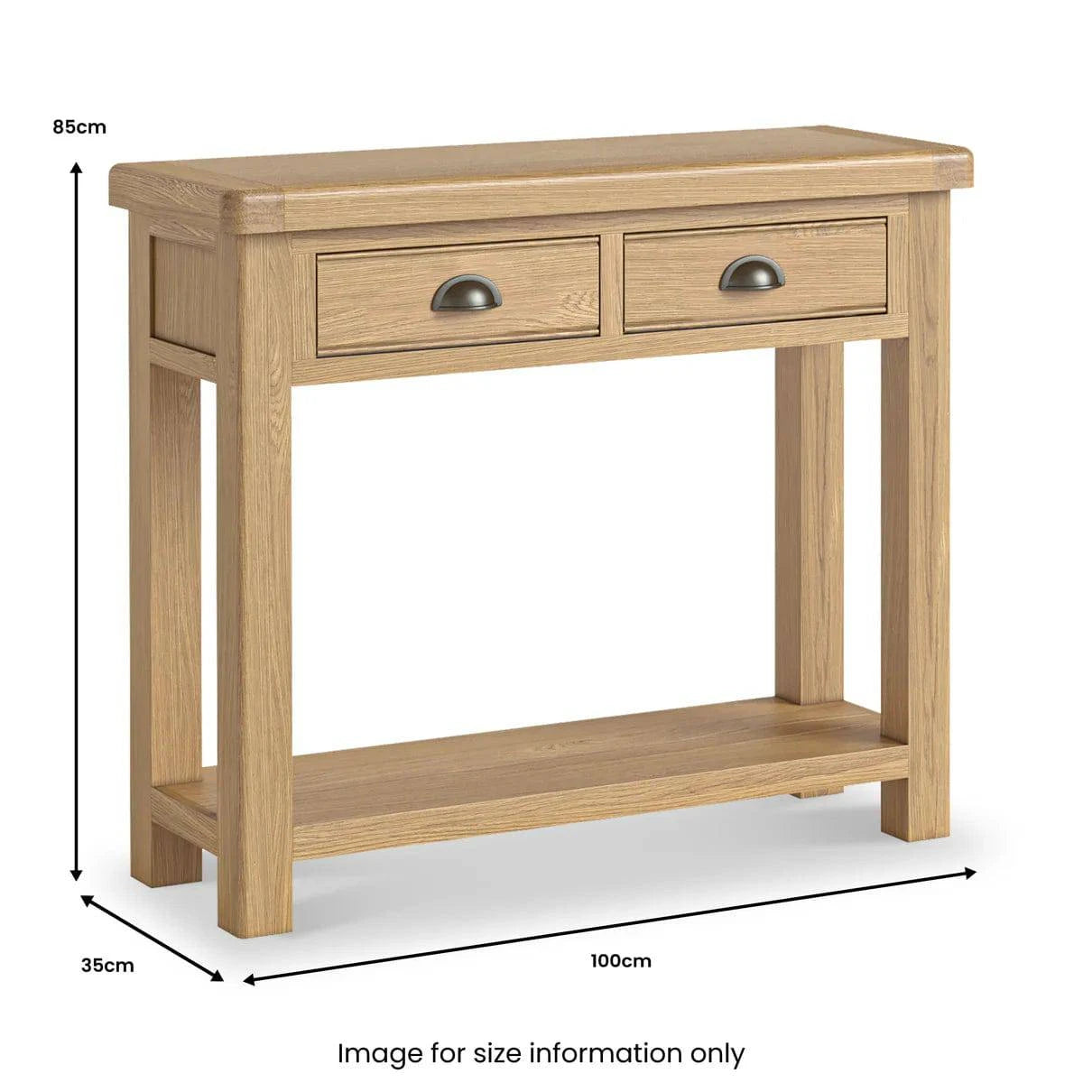 Purchase Normandy Oak Slim Console Table for Entryways - Best Price
