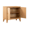 Purchase Viento Minimalist Oak Storage Cabinet with Integrated Handles