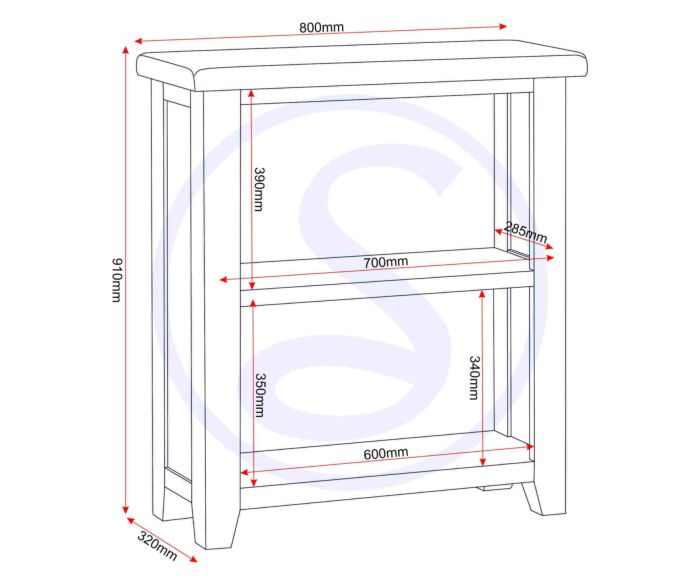 Purchase Windsor Oak Low Bookcase