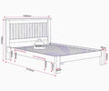 Purchase a Windsor 5' bed frame for classic bedroom styling