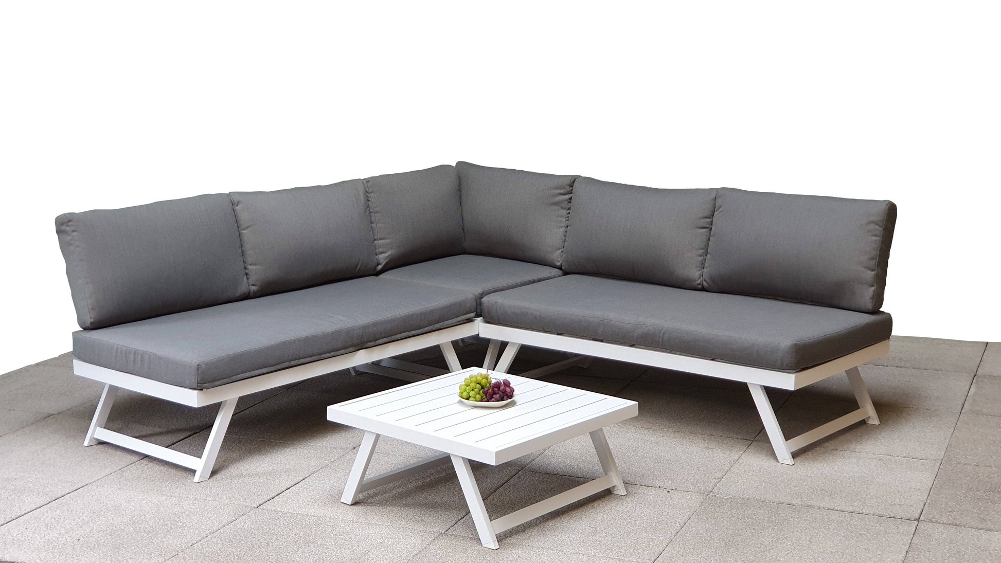 Purchase Kimmie Outdoor Corner Sofa with Reclining Lounger Function - Fast Delivery