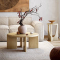 Quality Cara Oak Round Coffee Table for Sale - Blythe Living