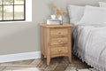 Quality Chic Hampstead 3 Drawer Bedside Oak - Blythe Living