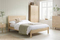 Quality Herringford Oak Bed Frame Only - Blythe Living