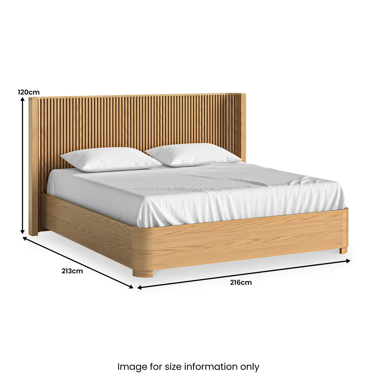 Quality Natural Soho Oak Slatted Bed Frame for Sale