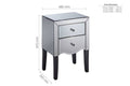 Quality Palermo 2 Drawer Bedside