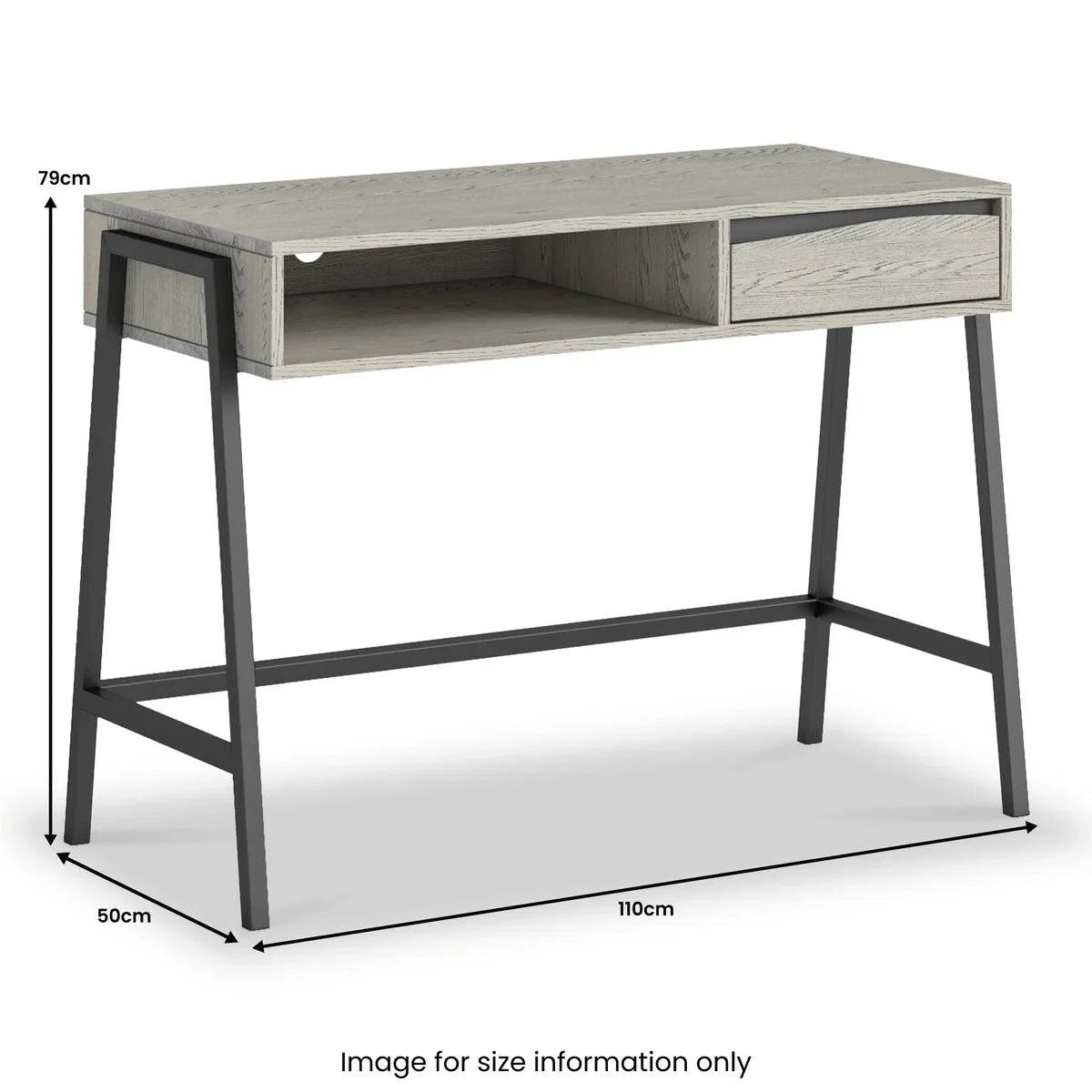 Brooklyn Grey Desk - Blythe Living