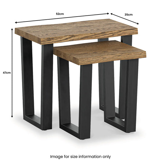 Jersey Oak Nest of Tables