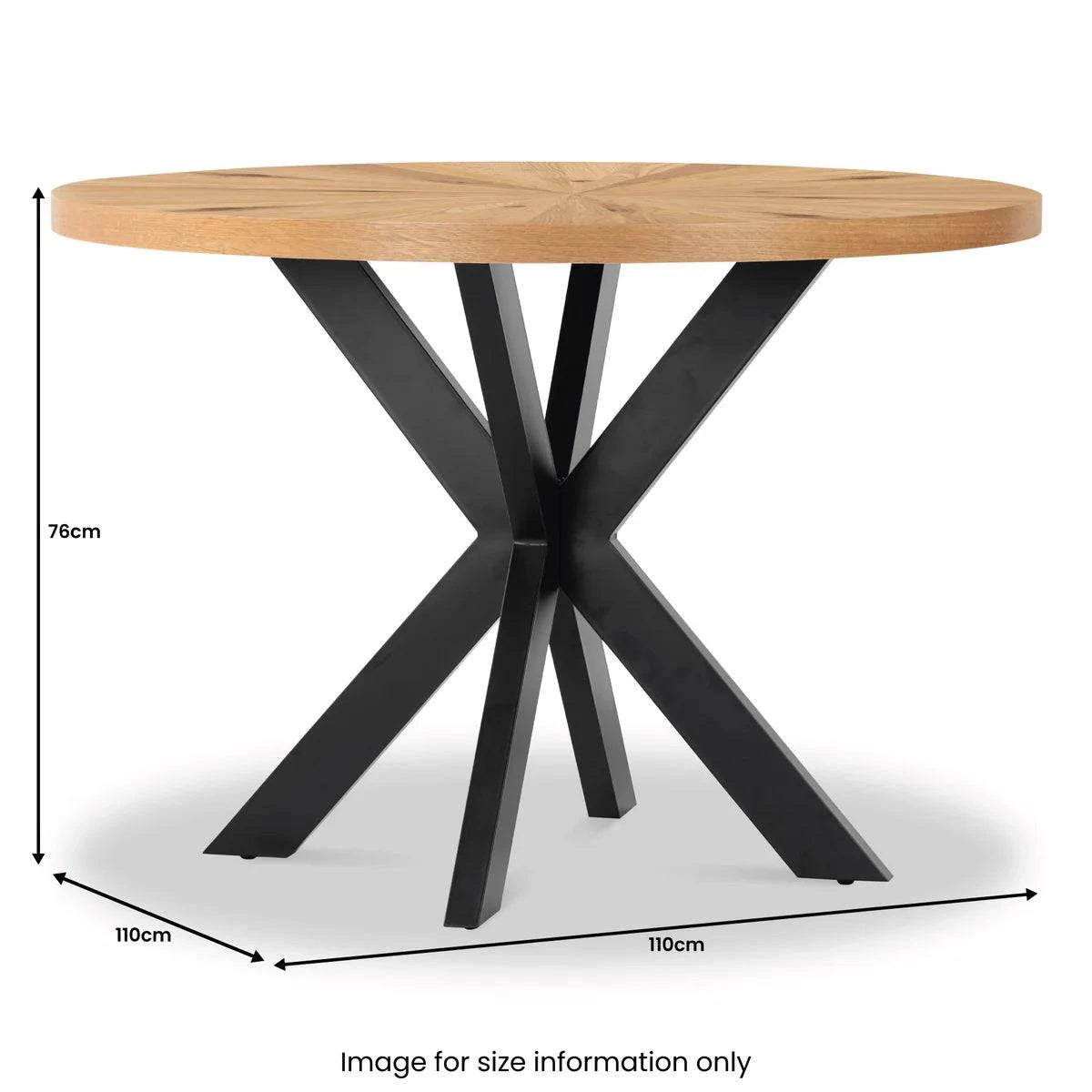 Viento Oak Round Dining Table - Blythe Living