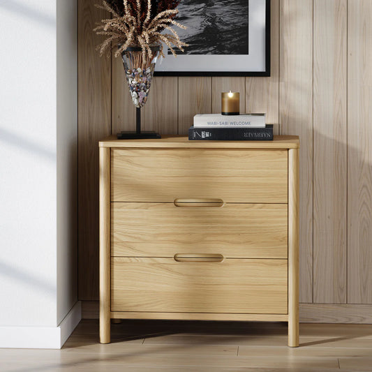 Florida Oak 3 Drawer Chest