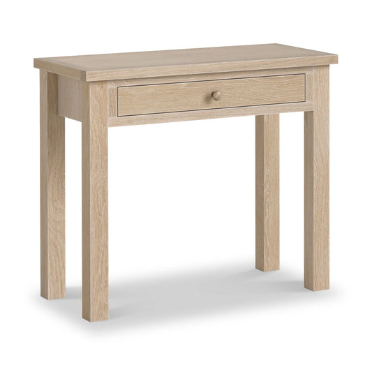 Modern Country Washed Oak Single Drawer Dressing Table