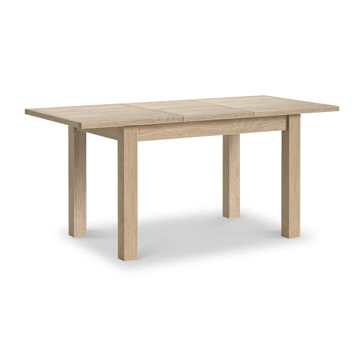 Modern Country Washed Oak 120cm - 165cm Extending Dining Table