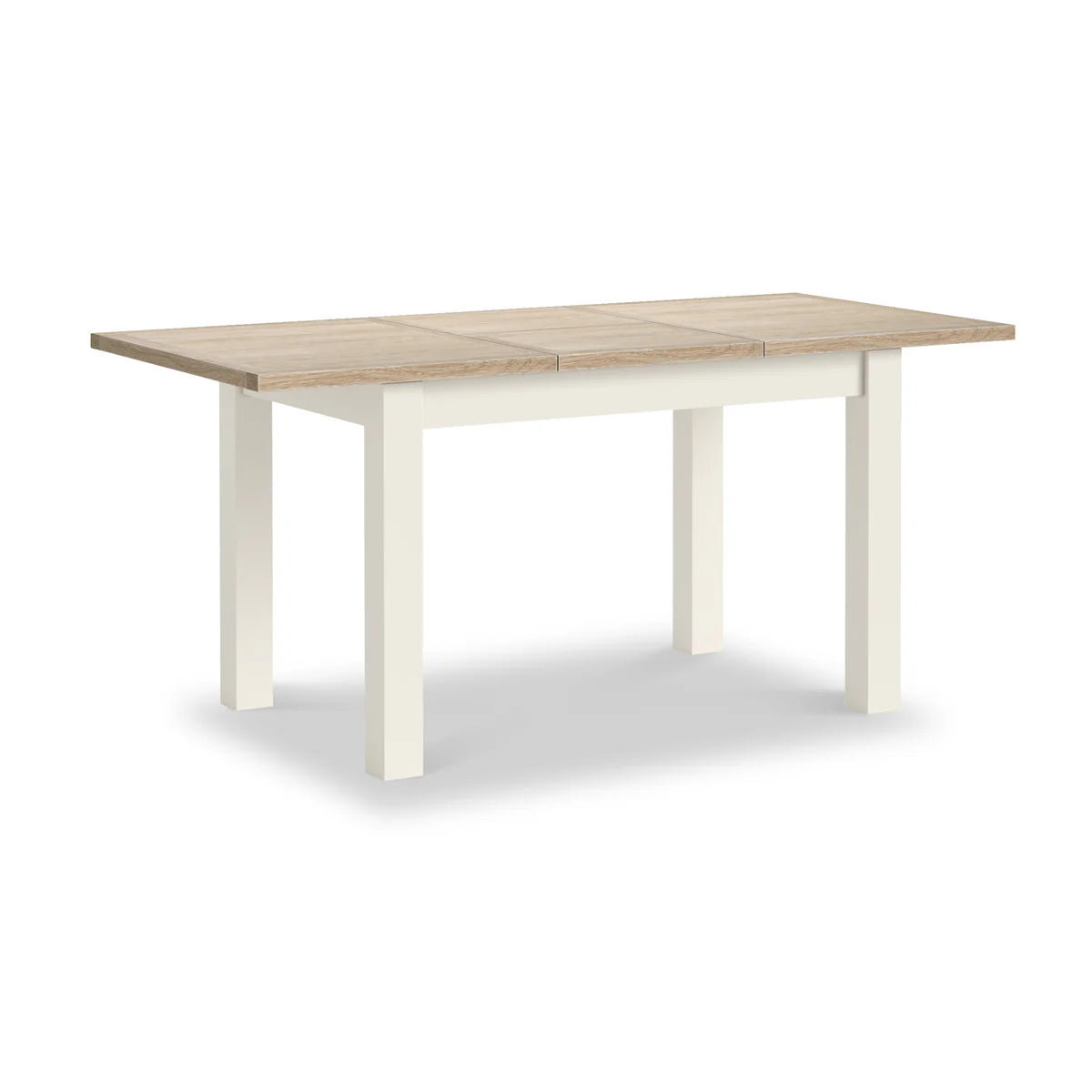 Modern Country 120cm - 165cm Extending Dining Table - Coconut White