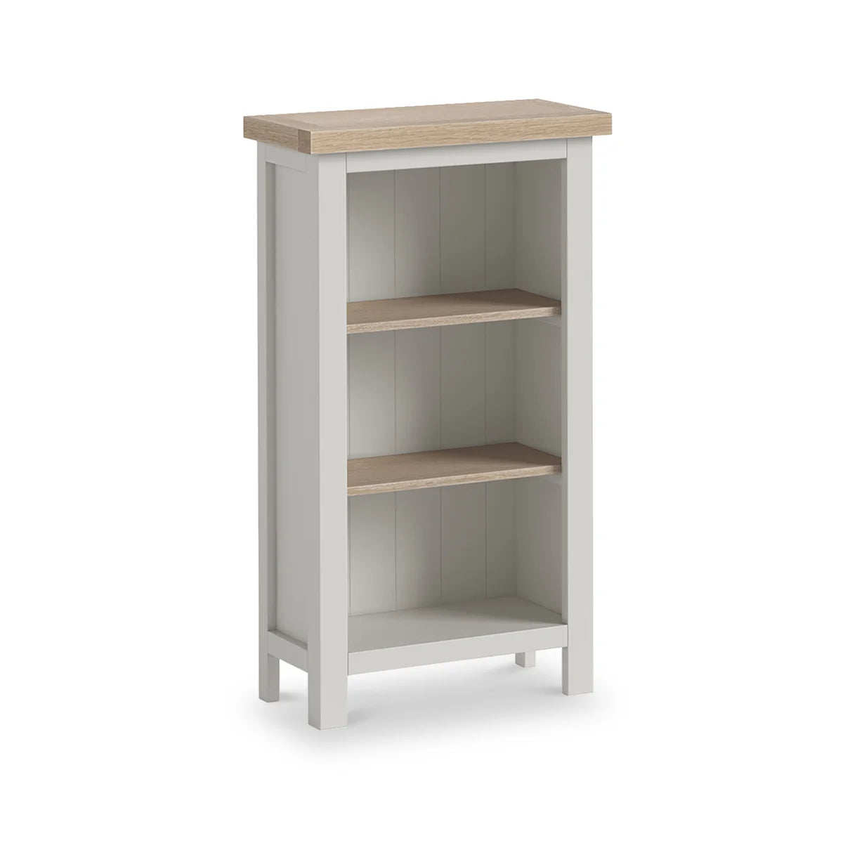 Modern Country Small Bookcase - Stone Grey