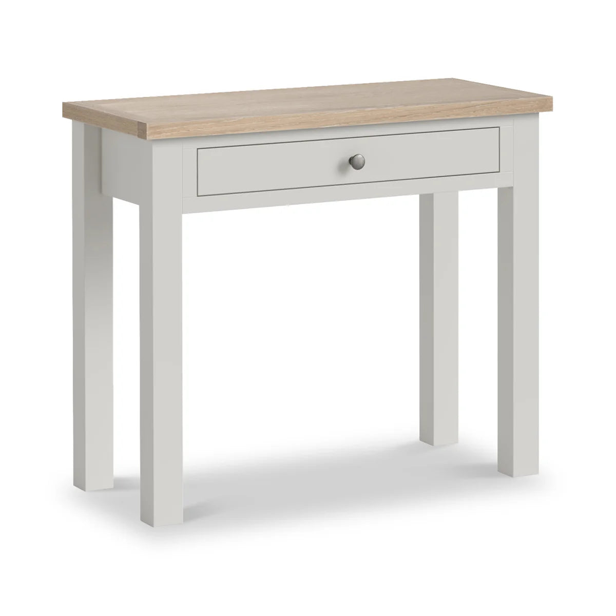 Modern Country Single Drawer Dressing Table - Stone Grey