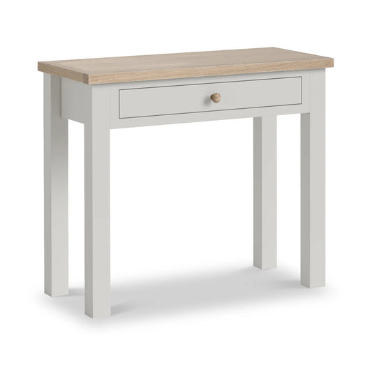 Modern Country Single Drawer Dressing Table - Stone Grey