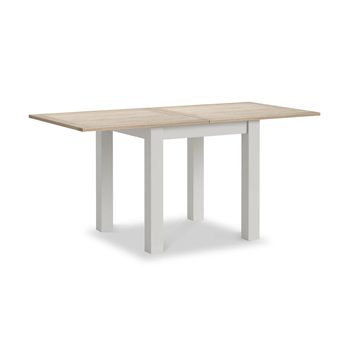 Modern Country 80cm - 160cm Flip Top Dining Table - Stone Grey