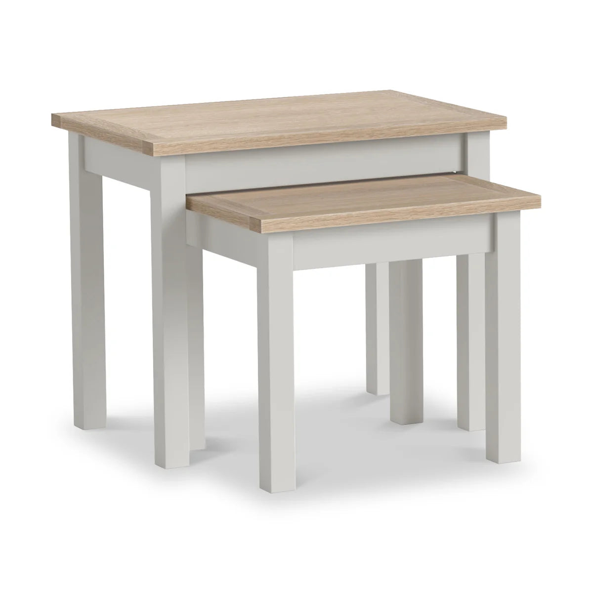 Modern Country Nest of Tables - Stone Grey