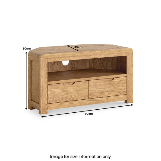 Thurlestone Oak Corner TV Unit